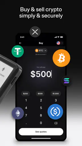 Ledger Wallet™ crypto app screenshot