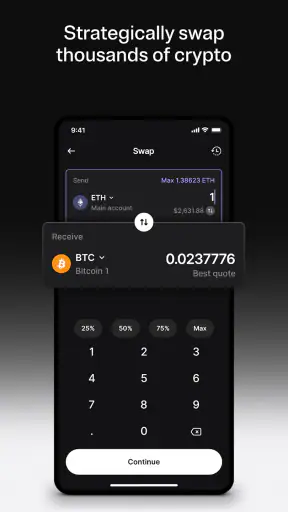 Ledger Wallet™ crypto app screenshot