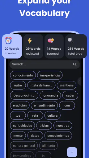 Leer talen in elke app. screenshot