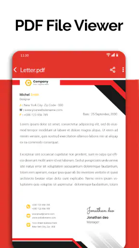 Lezer voor alle documenten: screenshot