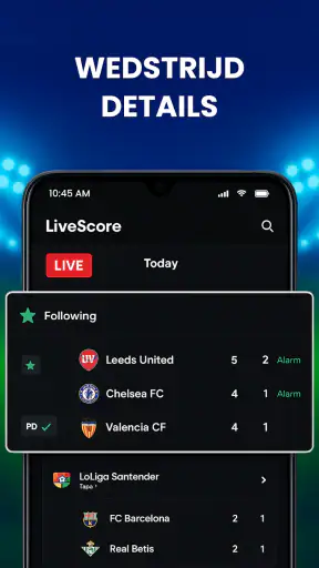Live Voetbal Uitslagen screenshot