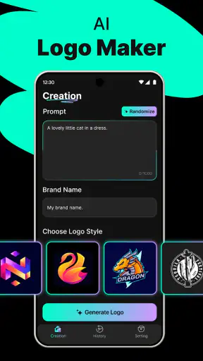 Logo Maker - AI Kunstontwerp screenshot