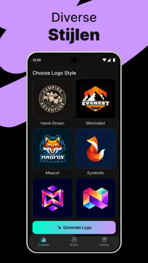 Logo Maker - AI Kunstontwerp screenshot