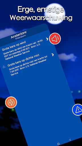 Lokale weersvoorspelling screenshot