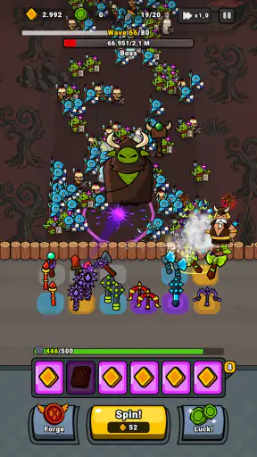 Lucky Forge: Idle TD Game screenshot
