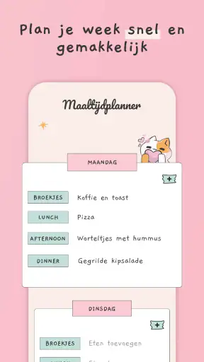 Maaltijdplanner & weekmenu screenshot