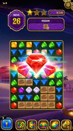Magic Lamp - Match 3 Adventure screenshot