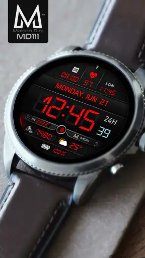 MD111 Digital watch face screenshot