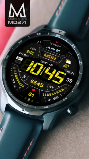 MD271 Digital watch face screenshot