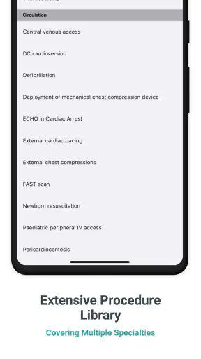 Medical and surgical logbook screenshot