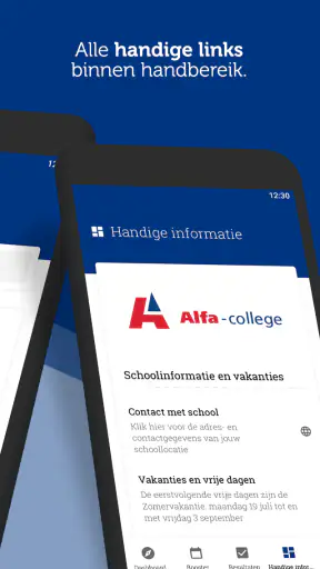 Mijn Alfa-college screenshot