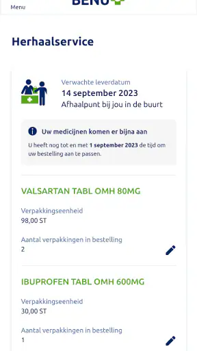 Mijn BENU screenshot