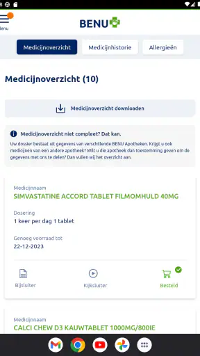 Mijn BENU screenshot