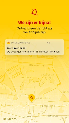 Mijn DHL screenshot