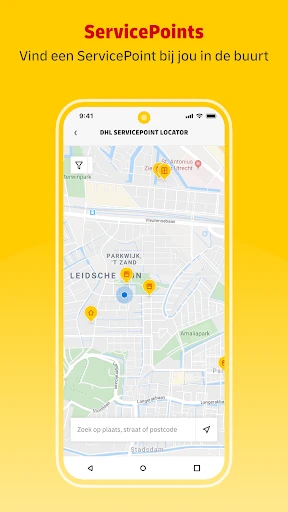 Mijn DHL screenshot
