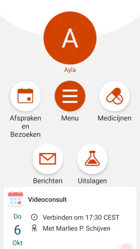 Mijn Dossier Amsterdam UMC screenshot