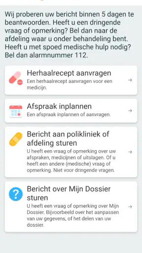 Mijn Dossier Amsterdam UMC screenshot