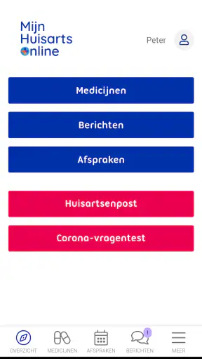Mijn Huisarts online screenshot