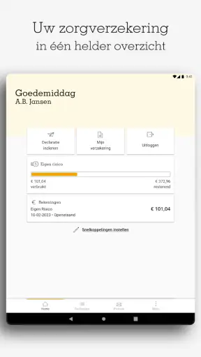 Mijn zorg van a.s.r. screenshot