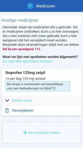 MijnETZ screenshot