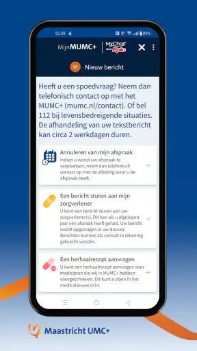 MijnMUMC+ screenshot