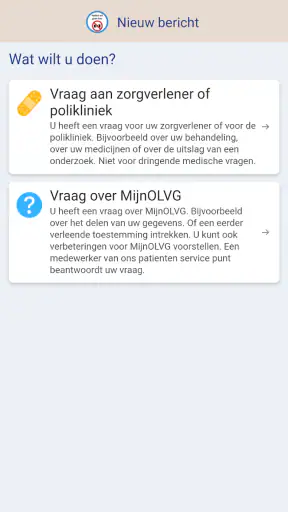 MijnOLVG screenshot