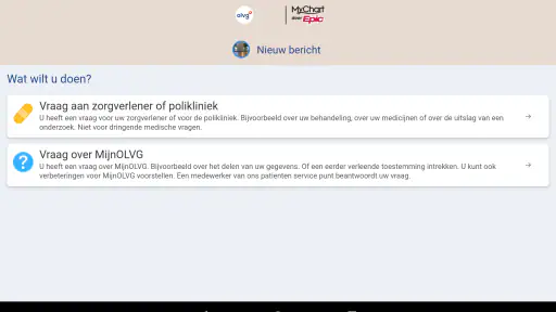 MijnOLVG screenshot