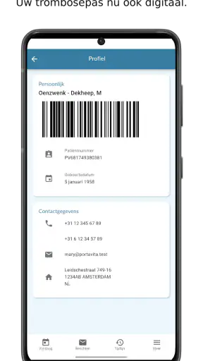 MijnPortavita Antistolling screenshot