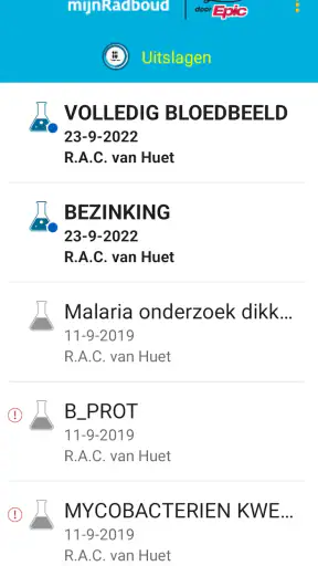 mijnRadboud screenshot