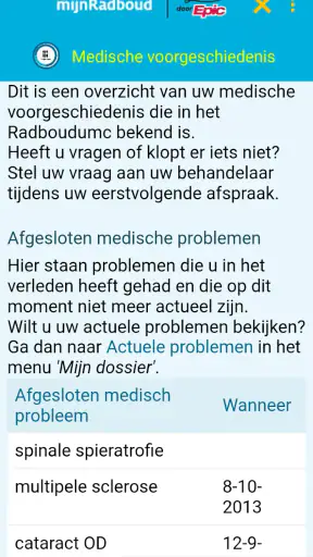 mijnRadboud screenshot