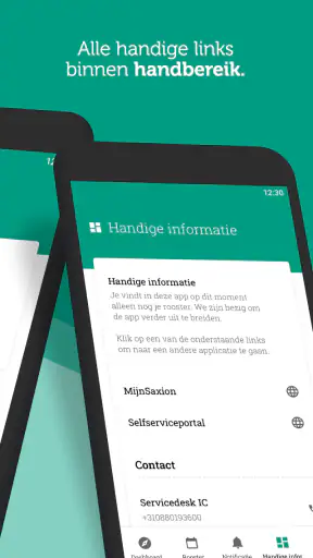 MijnSaxion Studenten App screenshot