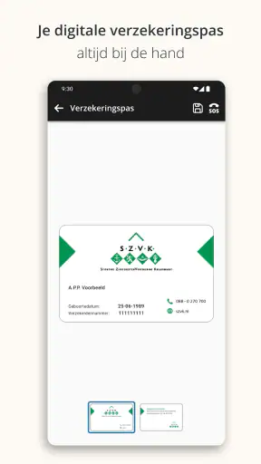 MijnSZVK screenshot