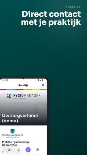 MijnZorgtoegang screenshot