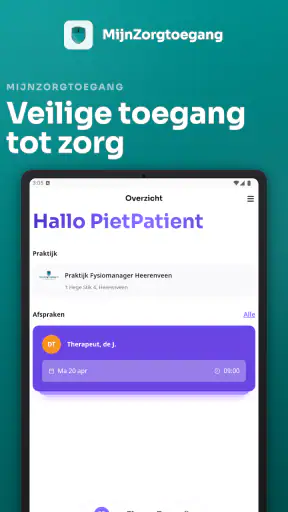 MijnZorgtoegang screenshot
