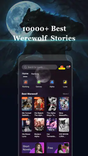 Moonovel-Werewolf Romance screenshot