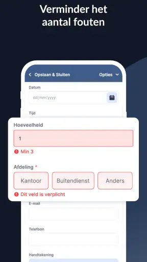 MoreApp Formulieren screenshot