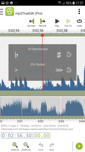 mp3TrueEdit touch Audio Editor screenshot