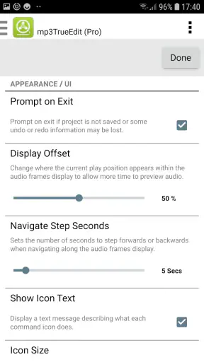 mp3TrueEdit touch Audio Editor screenshot