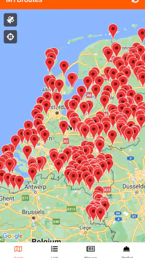 MTBroutes - Alle NL MTB routes screenshot