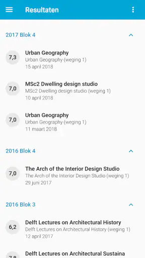 My TU Delft screenshot