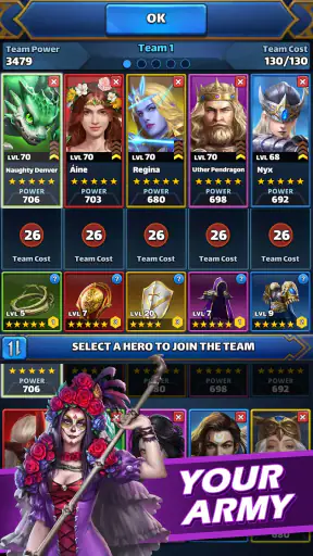 MythWars & Puzzles: RPG Match3 screenshot