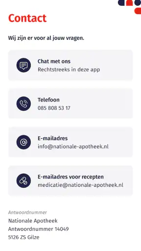 Nationale Apotheek screenshot