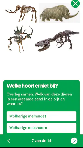Naturalis museumapp screenshot