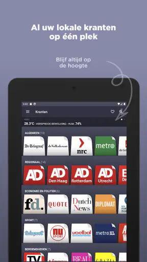 Nederlandse Kranten screenshot
