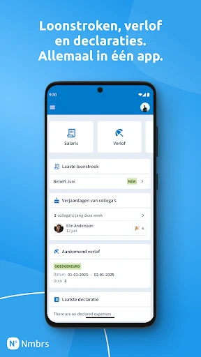 Nmbrs Medewerker app screenshot