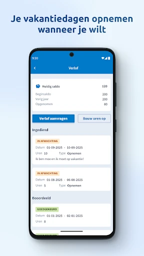 Nmbrs Medewerker app screenshot