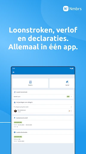 Nmbrs Medewerker app screenshot