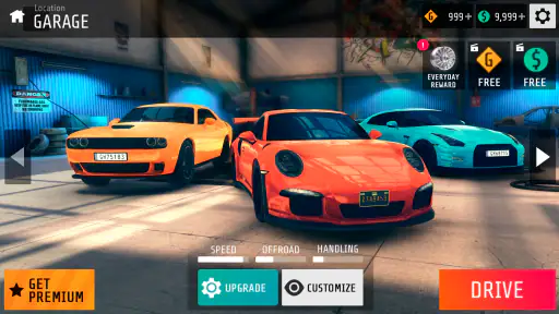 NS2 car racing game screenshot