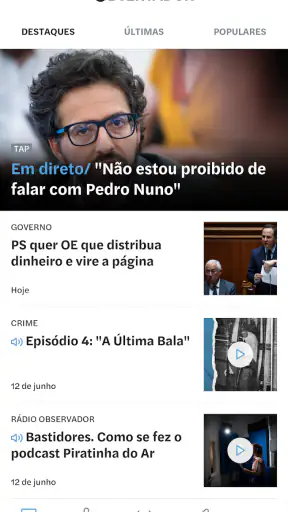 Observador screenshot