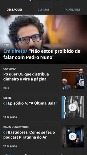 Observador screenshot